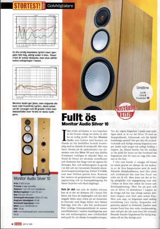 Monitor Audio Silver 10 Monitor Audio Silver 10 - Bild 2 av 2