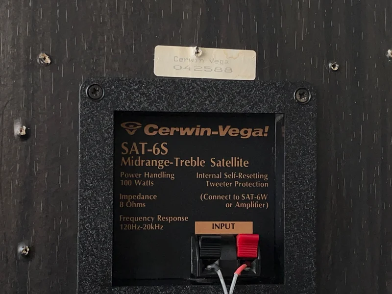 Cerwin-Vega SAT-6S Satellith&ouml;gtalare (Par)  - Bild 7 av 7