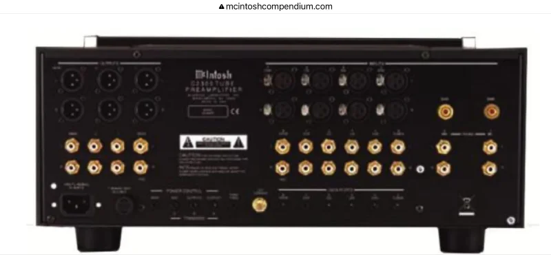 McIntosh C2300 Tube Preamplifier &ndash; r&ouml;rf&ouml;rsteg &ndash; originalkartong - Bild 4 av 5