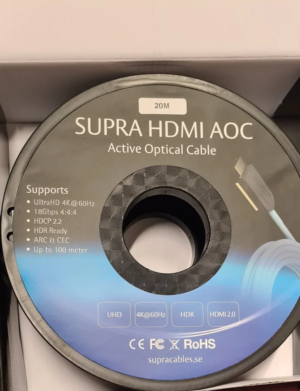 Supra HDMI AOC 4K 2.0 20m - Image 3 of 3