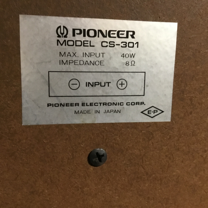 Pioneer CS-301 från 1973