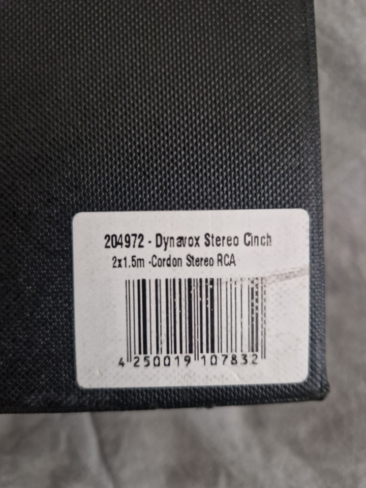 Dynavox Rca kabel 2x1.5m