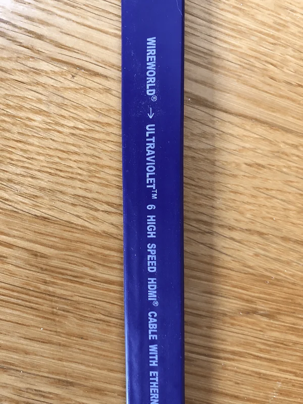 Wireworld Ultraviolet 6 High Speed HDMI-kabel med Ethernet (2m) - Billede 3 af 4