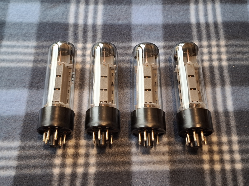 EL34 / 6ca7 RSD (RFT Östtyskland) Matchat kvartett NOS - Bild 3 av 5