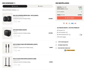 KEF LSX II + KEF FLOOR STAND S1 + KEF KC62 SUBBAS