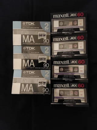 Kassettband NYA NOS Inplastade Metallband Type IV