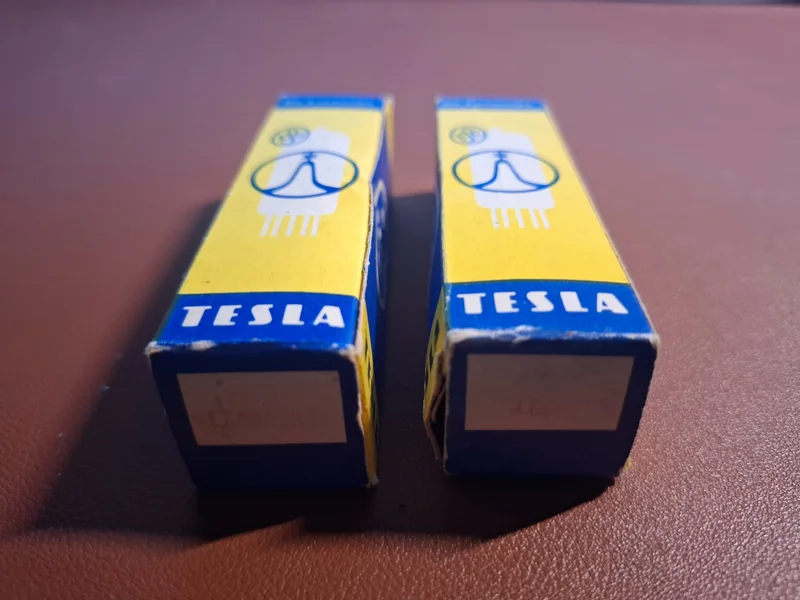 Tesla ECC802S NOS – White Label – Matchat par – 1975 Tesla ECC802S NOS – White Label – Matchat par – 1975 - Bild 5 av 7