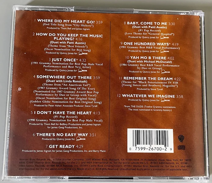 James Ingram, &rdquo;Greatest Hits: The Power of Great Music&rdquo; CD - Bild 3 av 3