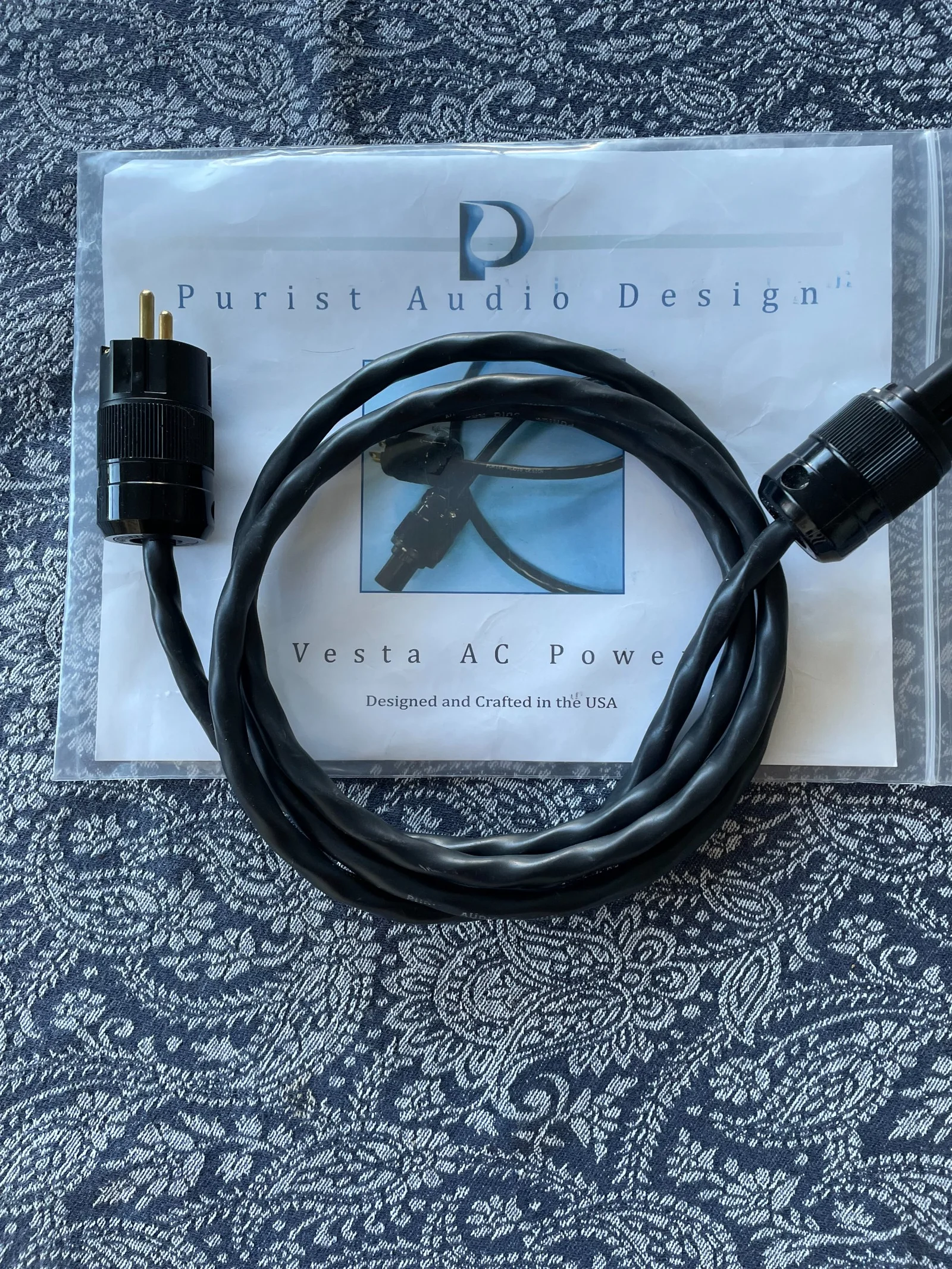 PURIST AUDIO DESIGN  VESTA N&Auml;TKABEL - Kuva 1 / 1
