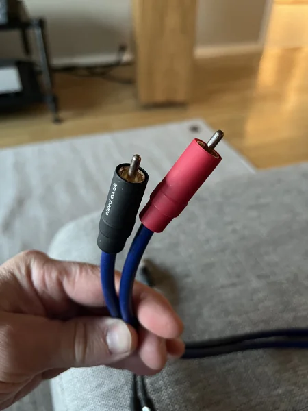 Chord clearway mini jack- RCA 1m  - Bild 2 av 3