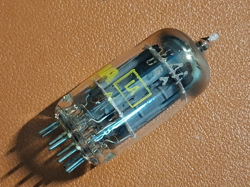 Sylvania 5814A / ECC82 / 12AU7 &ndash; Matchat NOS-par &ndash; USA - Bild 4 av 7