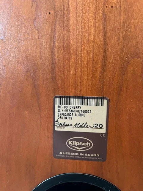 KLIPSCH RF83 - Bild 2 av 2