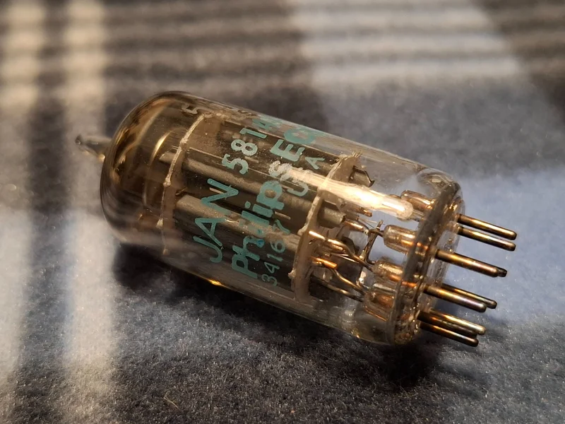 Philips JAN ECG 5814A / ECC82 Matchat Par NOS (Joint Army Navy) - Bild 6 av 9