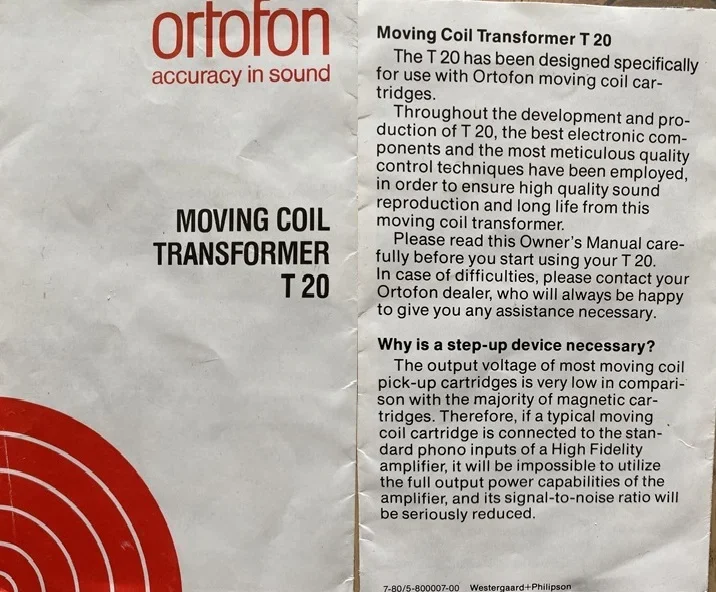 Ortofon T-20 - Bild 3 av 3