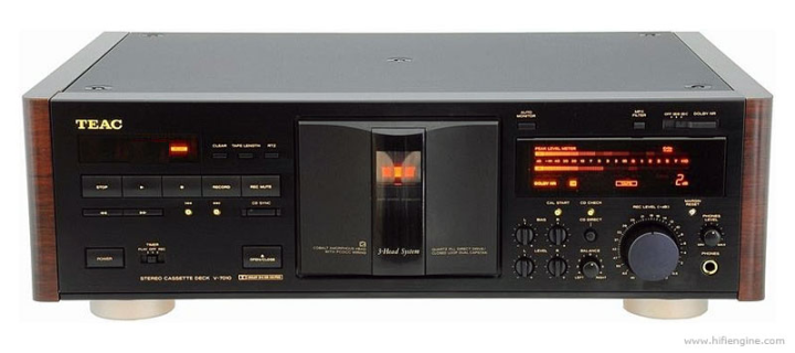 TEAC V-7010 KASETTDÄCK KÖPES  (svart)