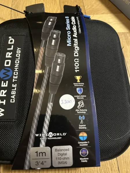 Wireworld Eclipse silver micro Ars/Ebu digitalkabel - Bild 3 av 4