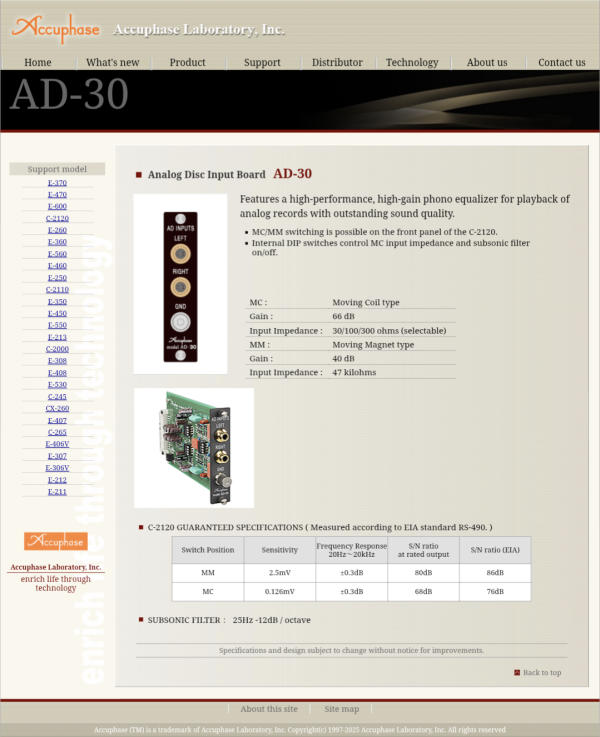 Accuphase AD-30 Accuphase AD-30 - Bild 7 av 7