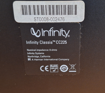 Infinity Centerhögtalare CC225