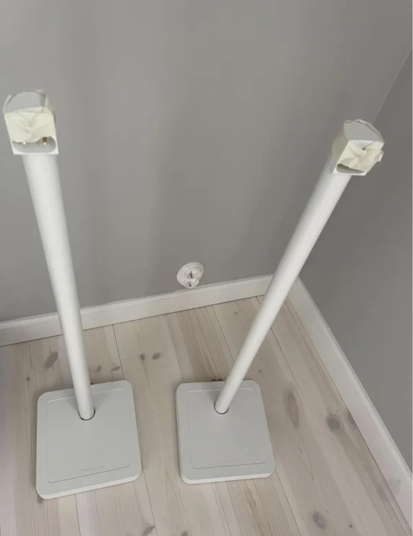 Monitor Audio Radius Stand h&ouml;gtalarstativ vit - Bild 1 av 3