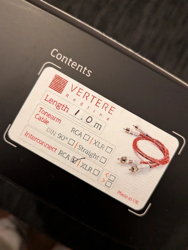 Vertere Redline RCA 1M - Bild 2 av 2