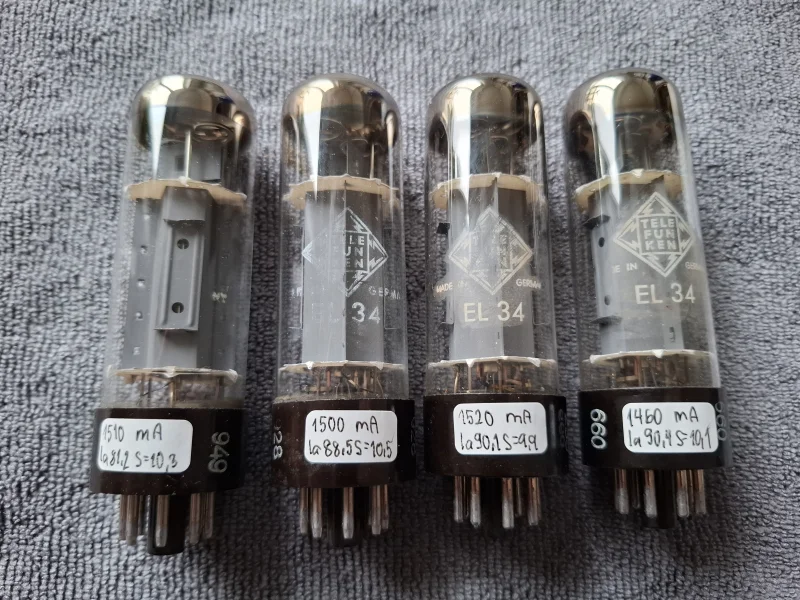 EL34 Telefunken (1967-1971) matchad kvarett radior&ouml;r - Bild 5 av 7