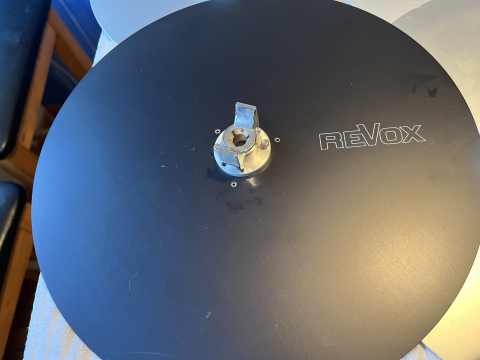 Revox AEG nab studio rullband-hållare - svart + alu tallrik 
