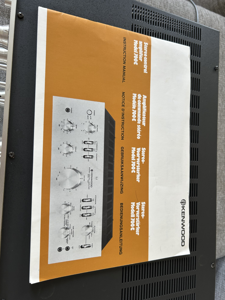 Kenwood 700C Försteg