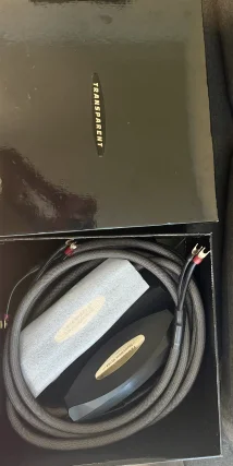 Transparent Ultra h&ouml;gtalarkablar 3 m spade/spade