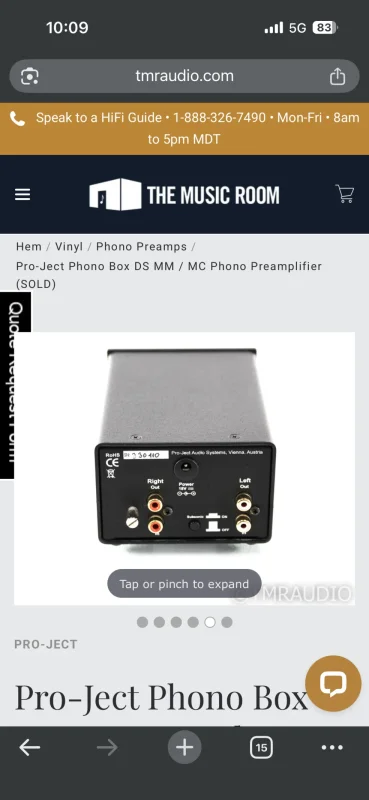 Pro-Ject phonobox ds riaa förstärkare Pro-Ject phonobox ds riaa förstärkare - Bild 2 av 2