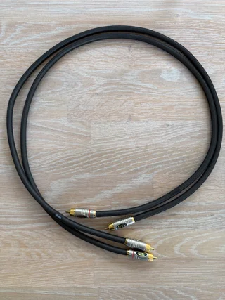 IXOS RCA stereokabel – 1 m – guldpläterade kontakter