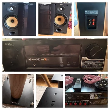 Denon AVR-X1200W, B&W DM 601 S2, Norstone xl 60cm