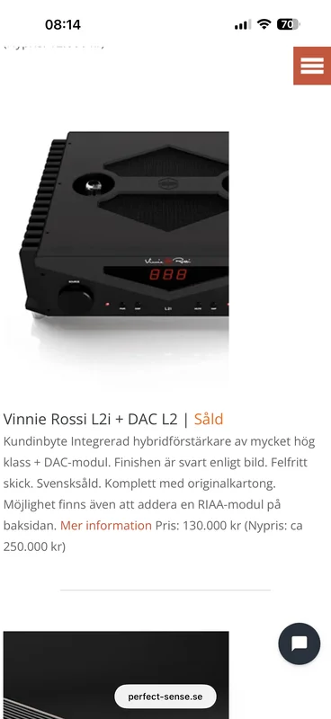 Vinnie Rossi L2i integrerad förstärkare med inbyggd DAC Vinnie Rossi L2i integrerad förstärkare med inbyggd DAC - Bild 3 av 6