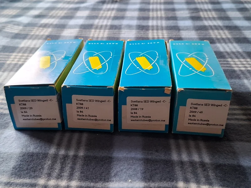 KT88 Svetlana Winged -C- SED Sankt Petersburg NOS/NIB Matchad kvartett KT88 Svetlana Winged -C- SED Sankt Petersburg NOS/NIB Matchad kvartett - Bild 4 av 5