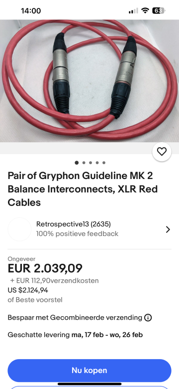 Gryphon Guidline mk2 XLR 