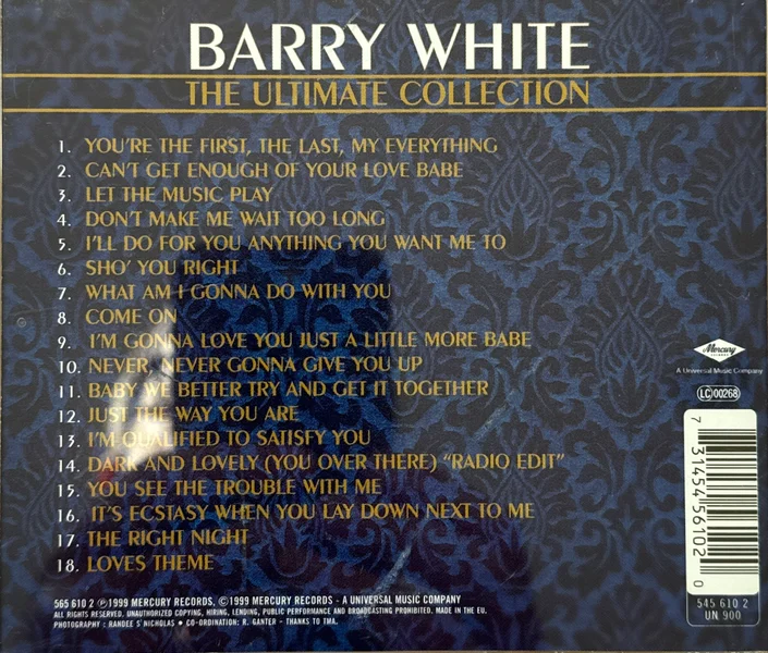 Barry White – The Ultimate Collection Barry White – The Ultimate Collection - Bild 2 av 2