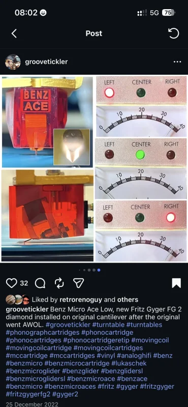 Benz micro Ace L - groovetickler Benz micro Ace L - groovetickler - Bild 4 av 4