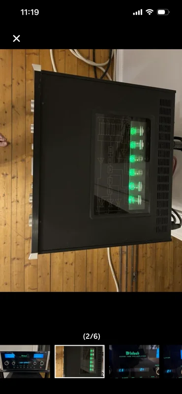 McIntosh C2300 Tube Preamplifier &ndash; r&ouml;rf&ouml;rsteg &ndash; originalkartong - Bild 2 av 5