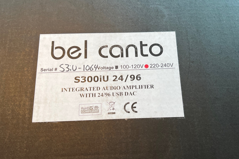 Bel Canto Design S300iU - Begagnad förstärkare med USB DAC - Bild 2 av 3