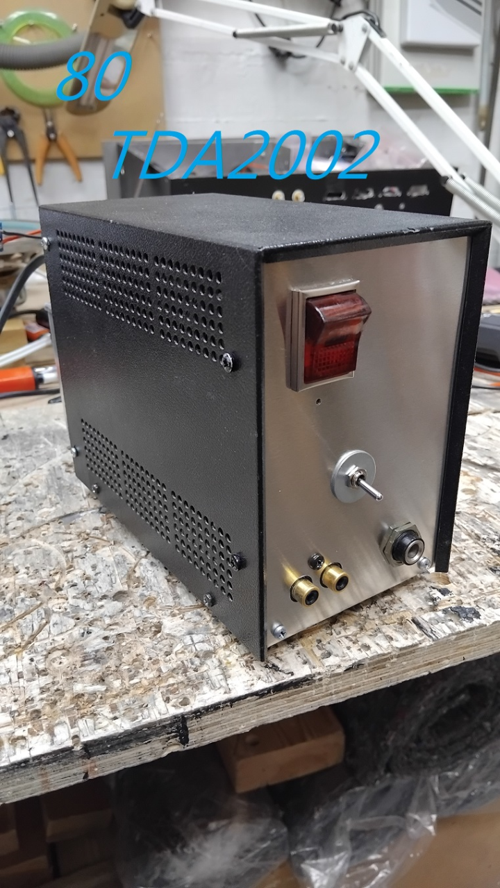 litet slutsteg TDA2002.  DIY