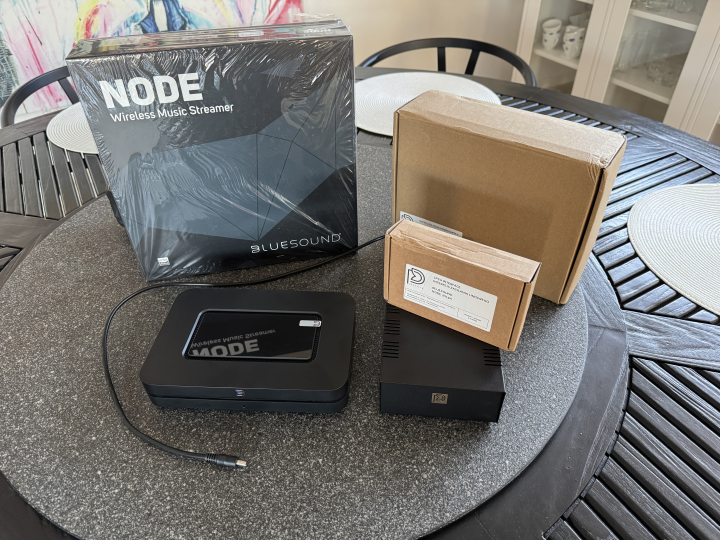 Bluesound Node N130 med SUPER LOW-NOISE PSU UPGRADE KIT V2