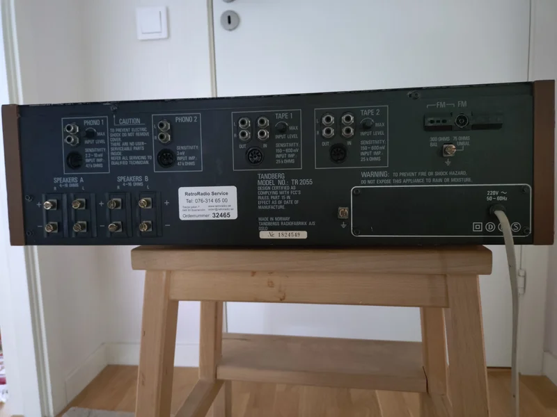 TANDBERG TR 2055 Receiver TANDBERG TR 2055 Receiver - Bild 5 av 9