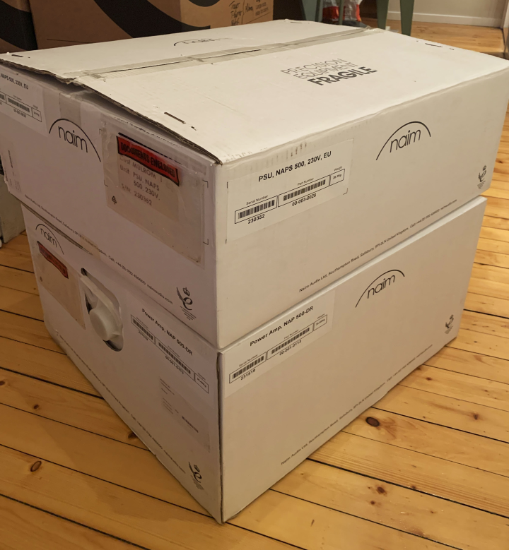 NAIM NAP 500 DR (fraim stativ deler til begge enheter følger med) Ønsker bud!