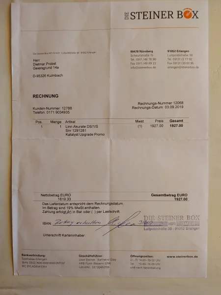 Linn Akurate DS/1 (DS/3) Linn Akurate DS/1 (DS/3) - Bild 4 av 6