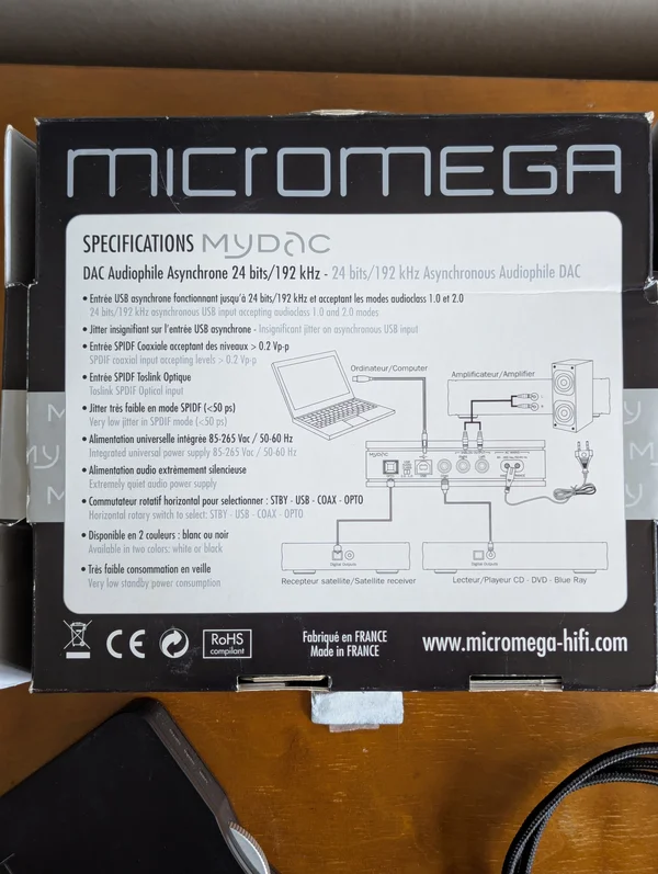 Micromega MyDAC 24 bits/192 kHz Micromega MyDAC 24 bits/192 kHz - Bild 5 av 7