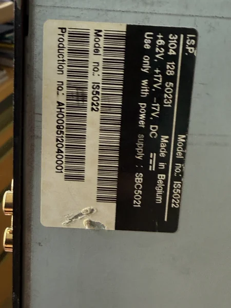 Sound Enhancer IS 5022 Professional ISP DA / AD Sound Enhancer IS 5022 Professional ISP DA / AD - Bild 5 av 8