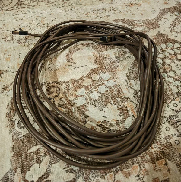 AudioQuest cinnamon cat 7 ethernetkabel / n&auml;tverkskabel 12 meter - Bild 1 av 1