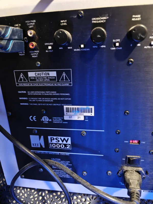 KEF KHT 1005 &ndash; Prisbel&ouml;nt 5.1 Hemmabiosystem med aktiv subwoofer - Bild 4 av 4