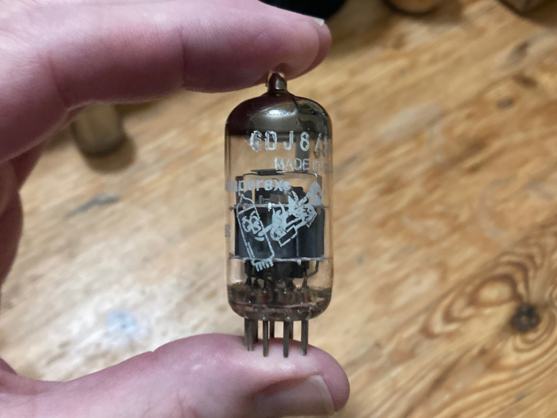 Ett par Amperex 6DJ8/ECC88 Bugle Boy - Bild 4 av 4