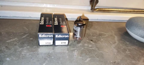 2 st NOS Edicron EF86/6267 kod:D2RM9 60-70 talet. Testa...