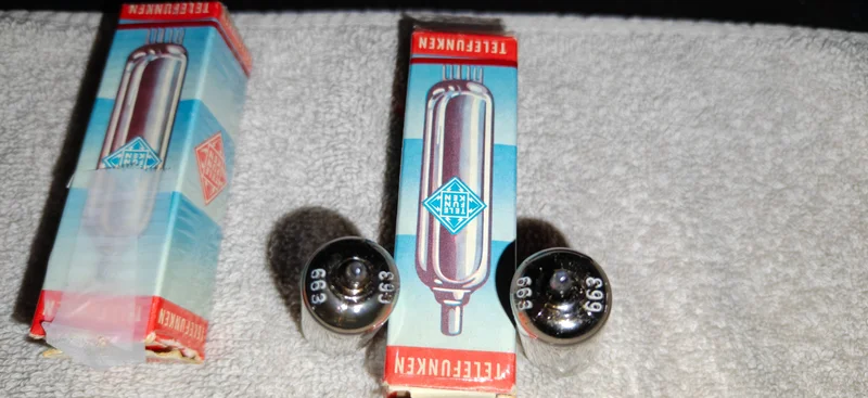  Telefunken EL 95 (NOS) matchat par! - Bild 4 av 4